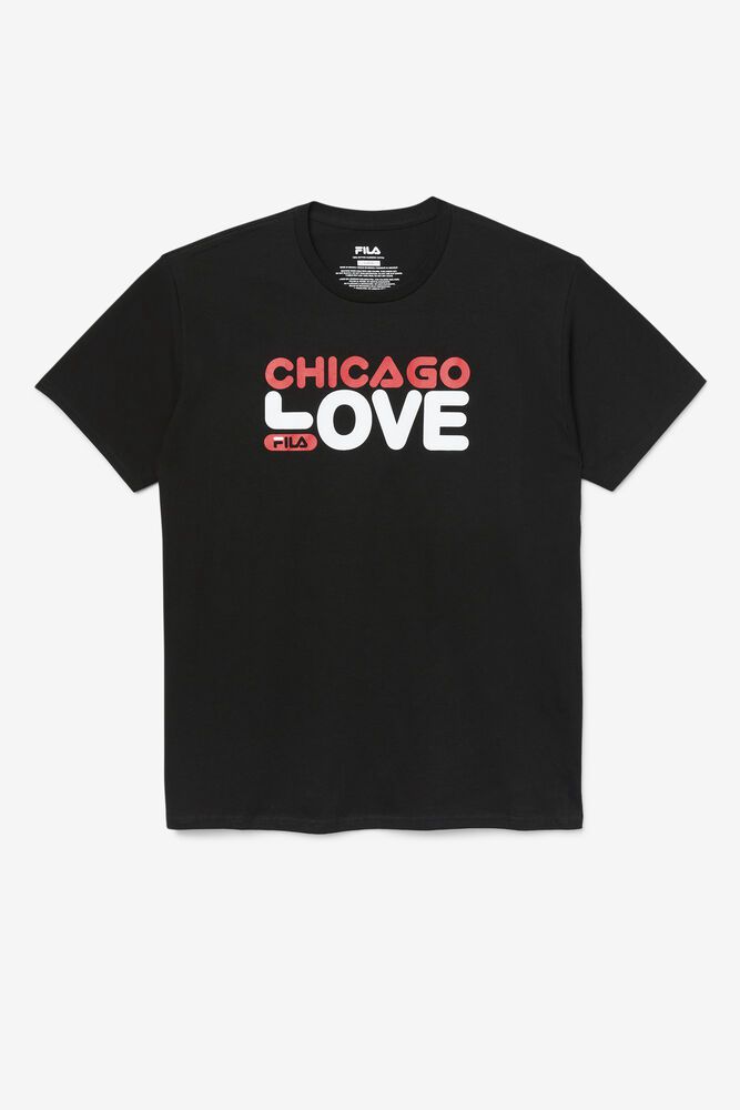 Tricou Fila Barbati Negrii Chicago Love FLXH-70862